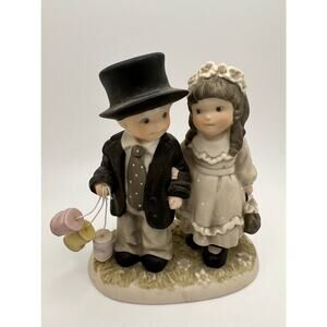 ALWAYS AND FOREVER B. Bahner Studio Ceramic Bride & Groom Porcelain Figurine